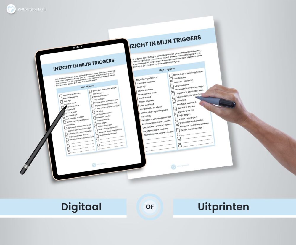 Digitaal Werkblad Triggers Ongezond Gedrag