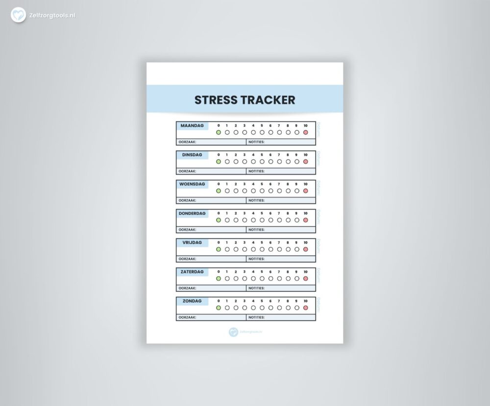 Stresstracker Week Digitaal Werkblad