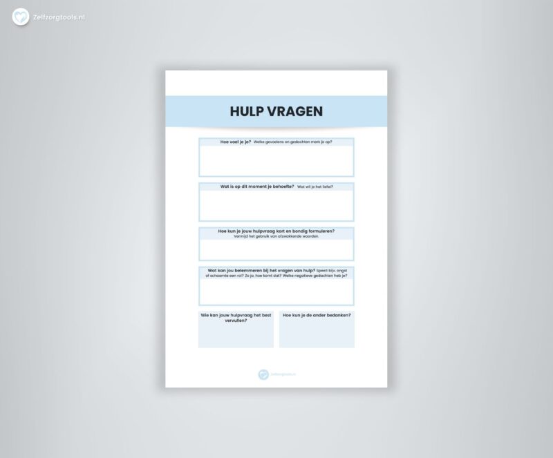Werkblad Hulp vragen