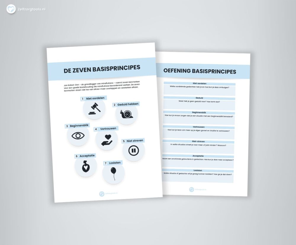 Digitaal Werkblad 7 Basisprincipes - Mindfulness