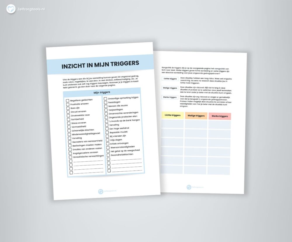 Digitaal Werkblad Triggers Ongezond Gedrag