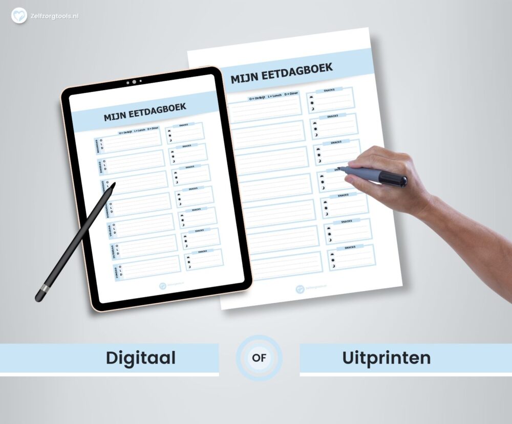 Digitaal Werkblad Mijn Eetdagboek 1