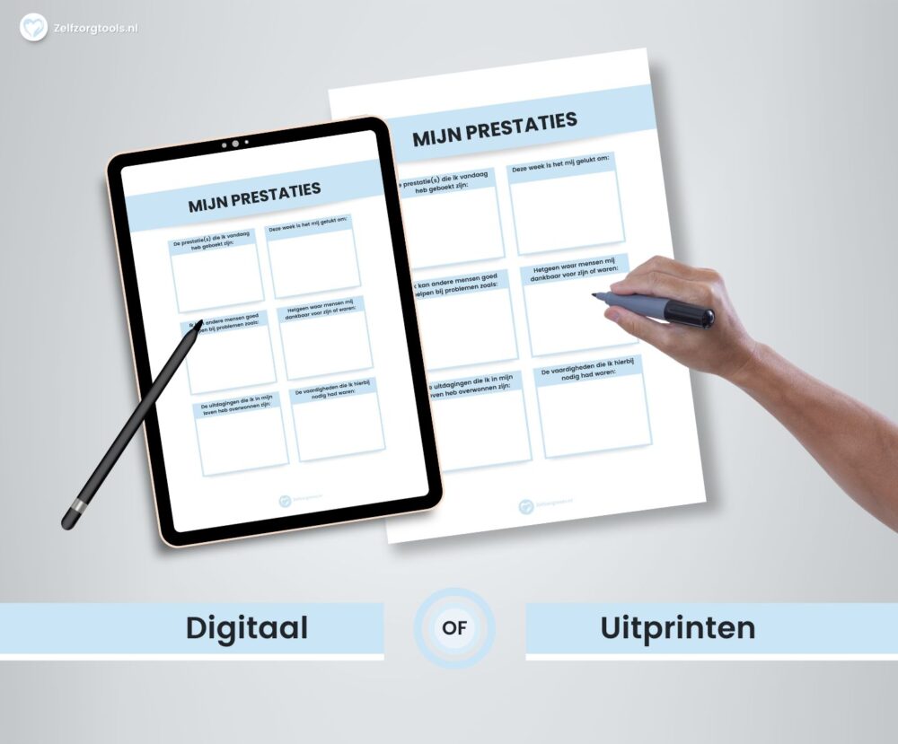 Digitaal Werkblad Mijn prestaties