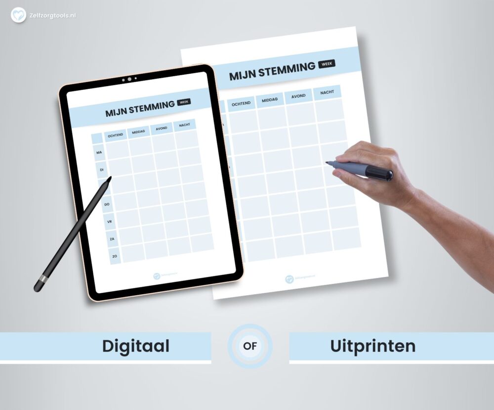 Digitaal Werkblad Moodtracker - Week