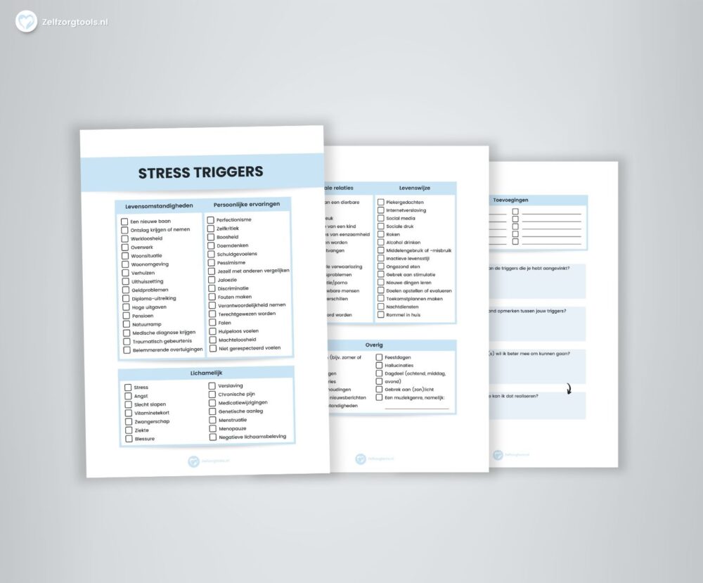 Digitaal Werkblad Stress triggers