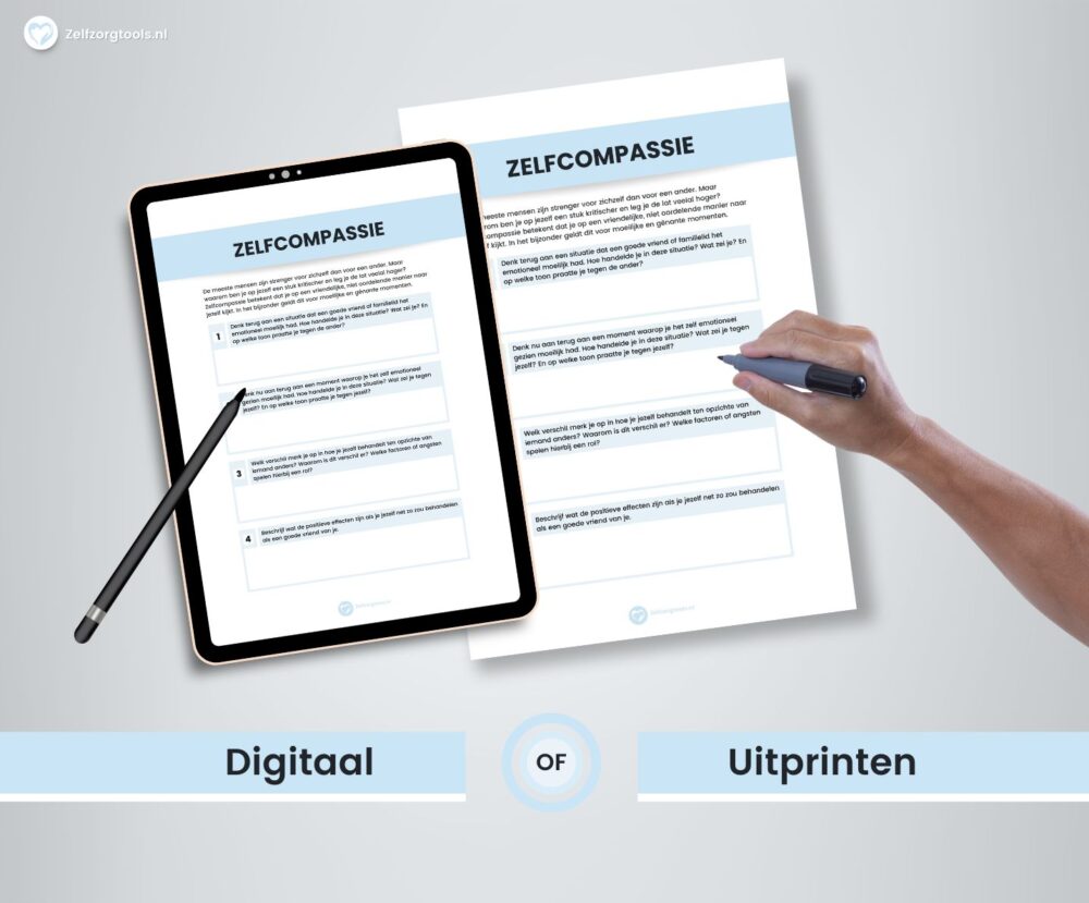 Digitaal Werkblad Zelfcompassie