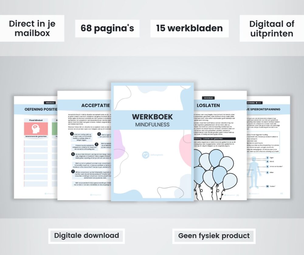 Werkboek mindfulness specificaties