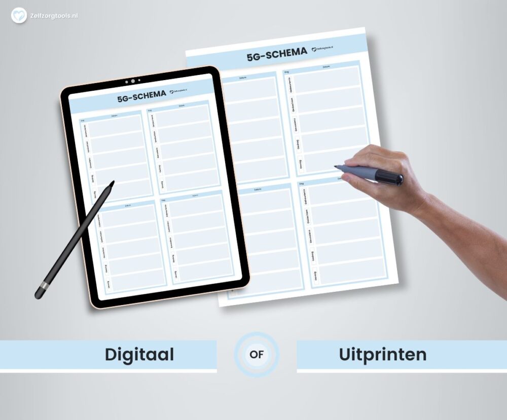 Werkblad 5G-Schema Werkblad