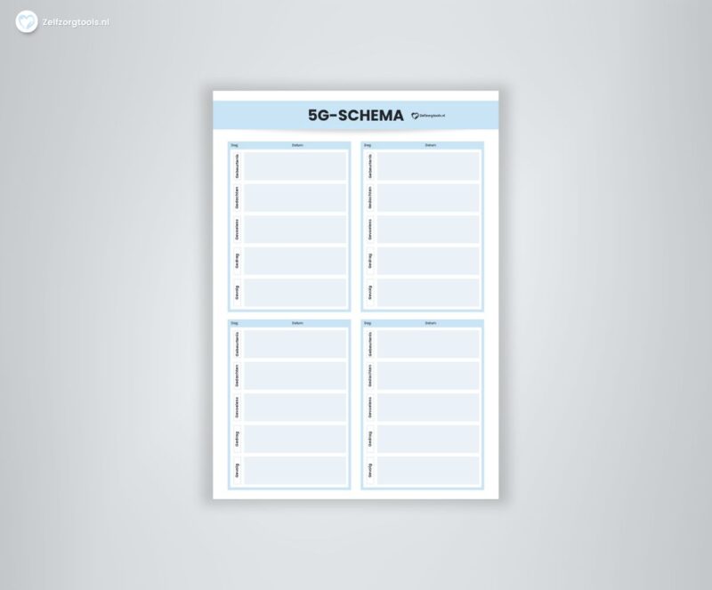 Werkblad 5G-Schema