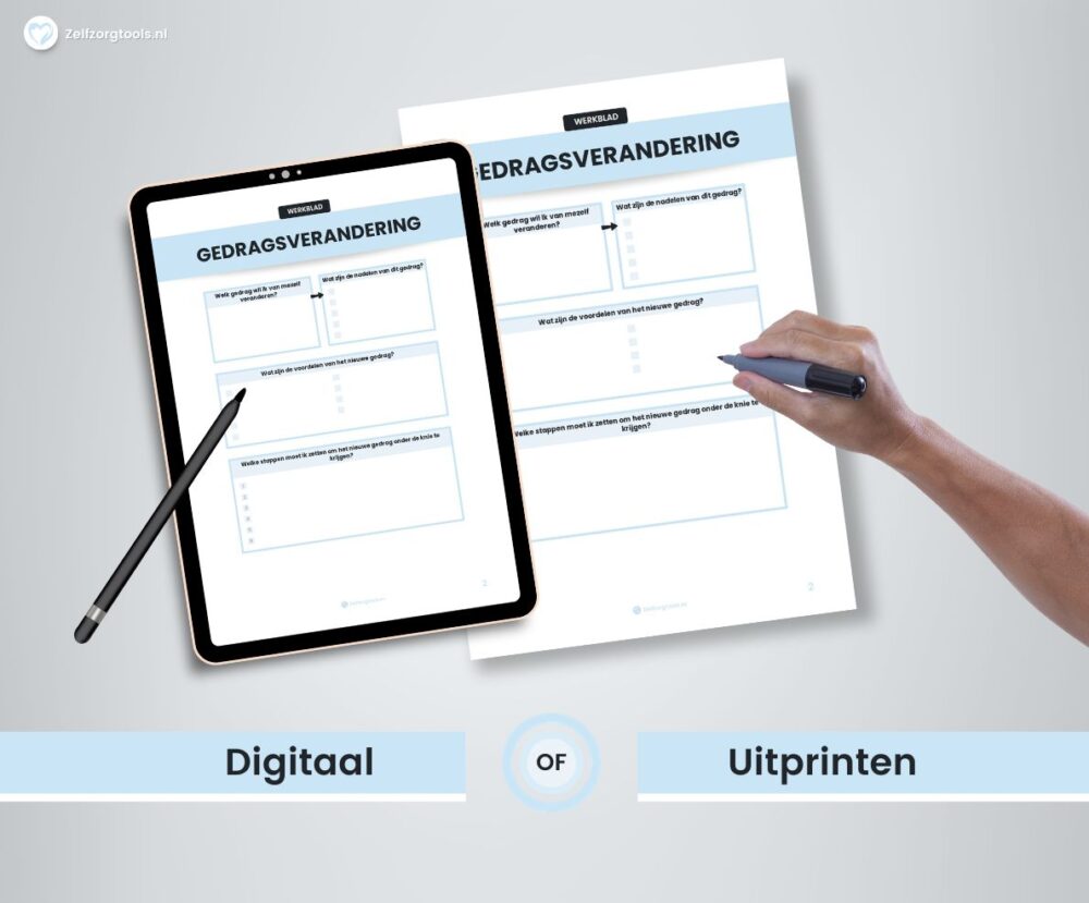 Gedragsverandering Uitprinten of Digitaal PDF