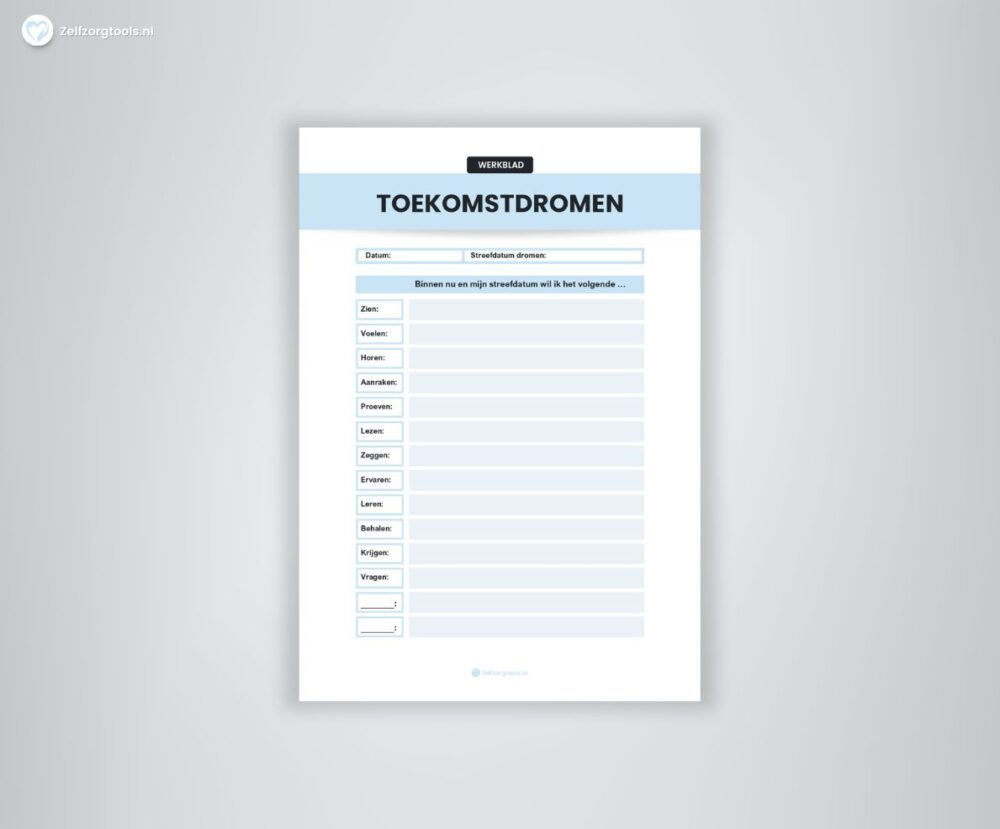 Toekomstdromen Werkblad